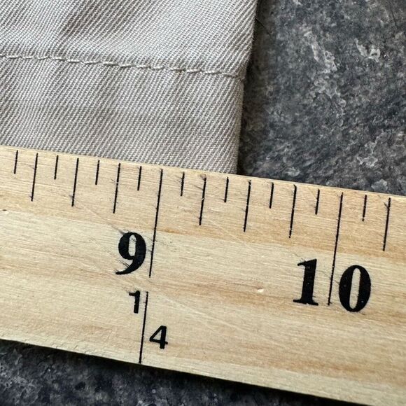Banana Republic Dawson Chino Pants Flat Front Tan Color 100% Cotton Size 34x33 - Picture 12 of 16